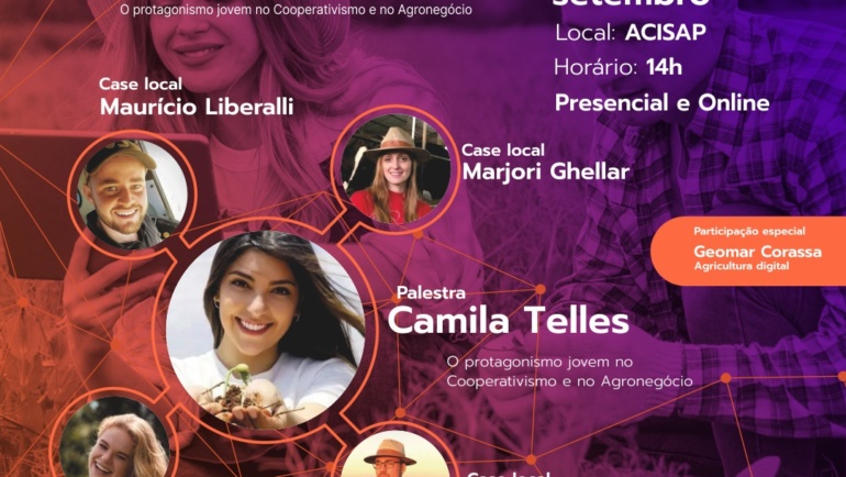 Cotrirosa confirma Camila Telles em evento voltado ao protagonismo jovem no agronegócio
